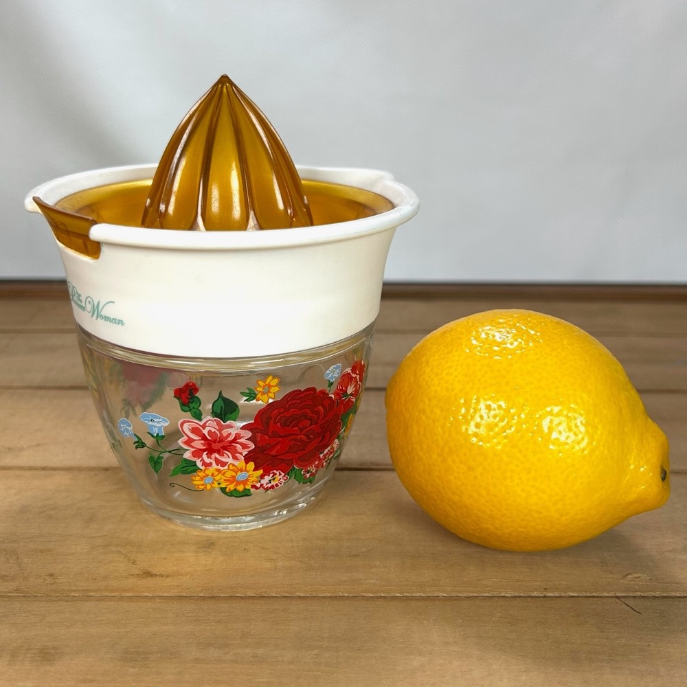 The Pioneer Woman Sweet Rose Citrus Juicer Farmhouse Cottage Core Whimsy